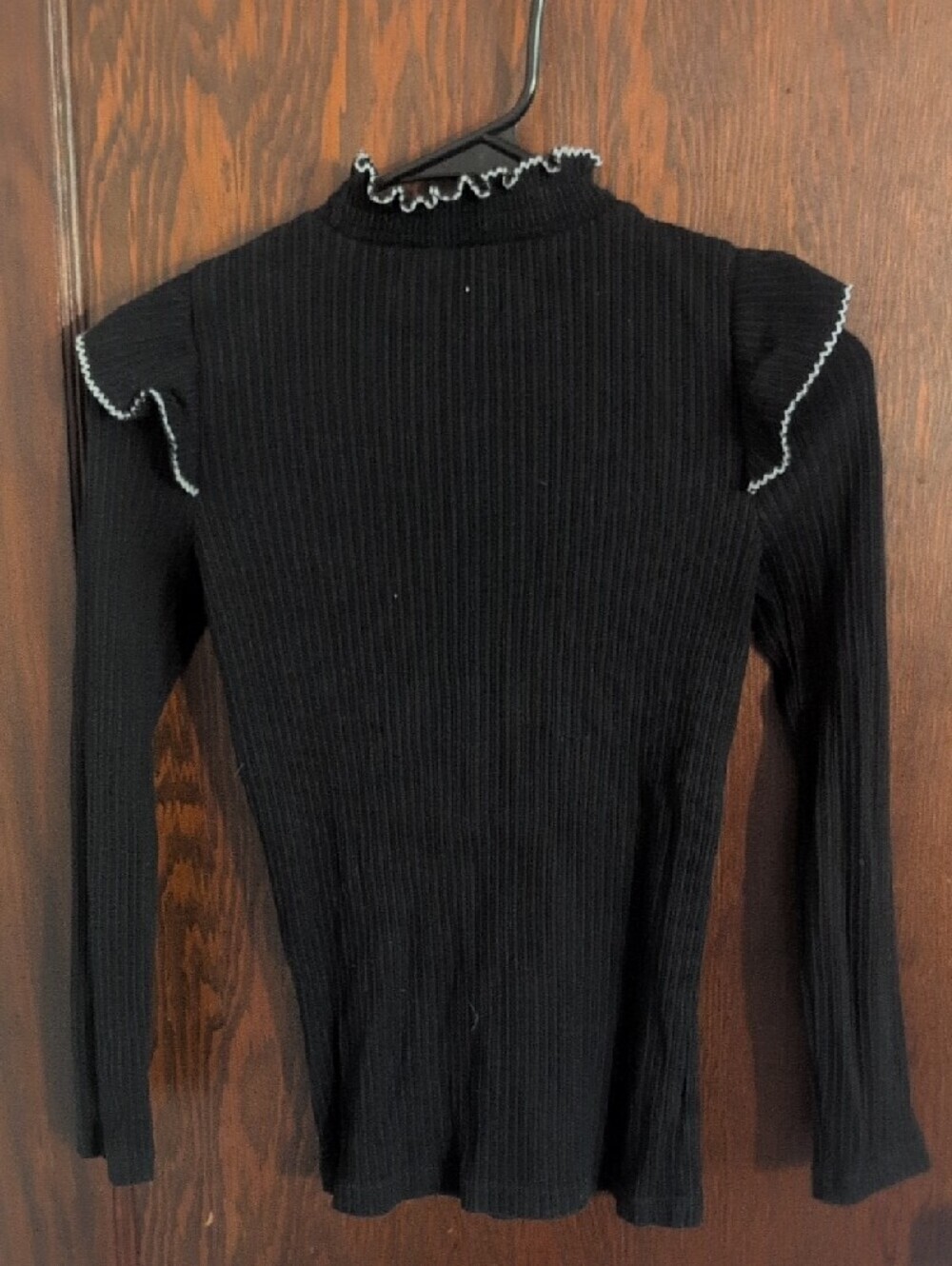 LOFT Black Cable & Ruffle Turtleneck Sweaters Set - Picture 8 of 9